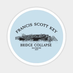 Francis Scott Key Bridge Collapse - Baltimore 2024 Magnet